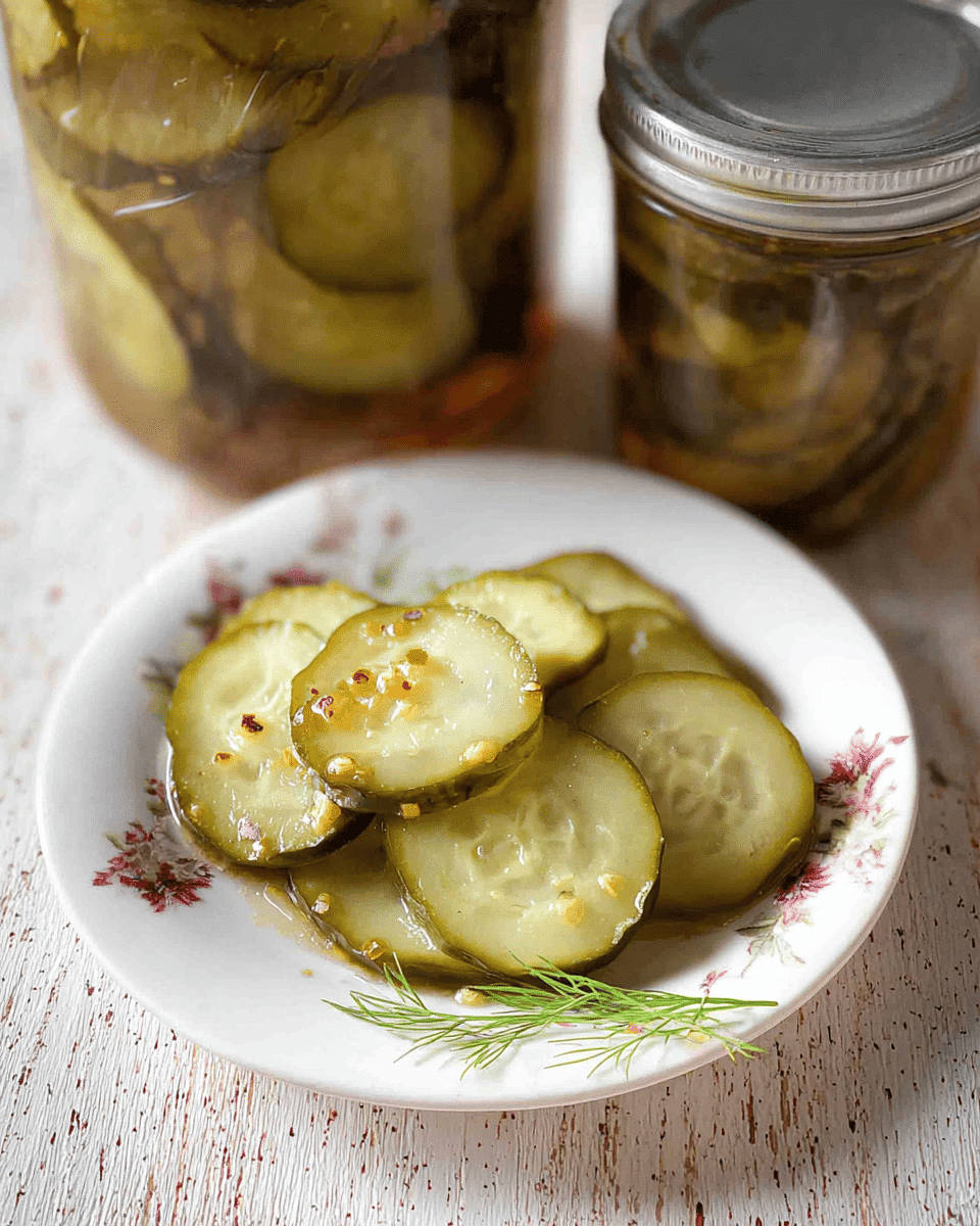 Homemade Dill Pickle Slices in Jars