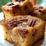 licing honey butter sweet Alabama pecan bread with steam rising